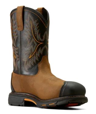 Ariat Boots, 11 inch WorkHog CSA XTR Waterproof Composite Toe Work Boot, 10042491 RYE BROWN