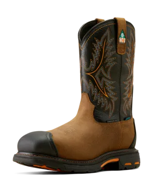 Ariat Boots, 11 inch WorkHog CSA XTR Waterproof Composite Toe Work Boot, 10042491 RYE BROWN