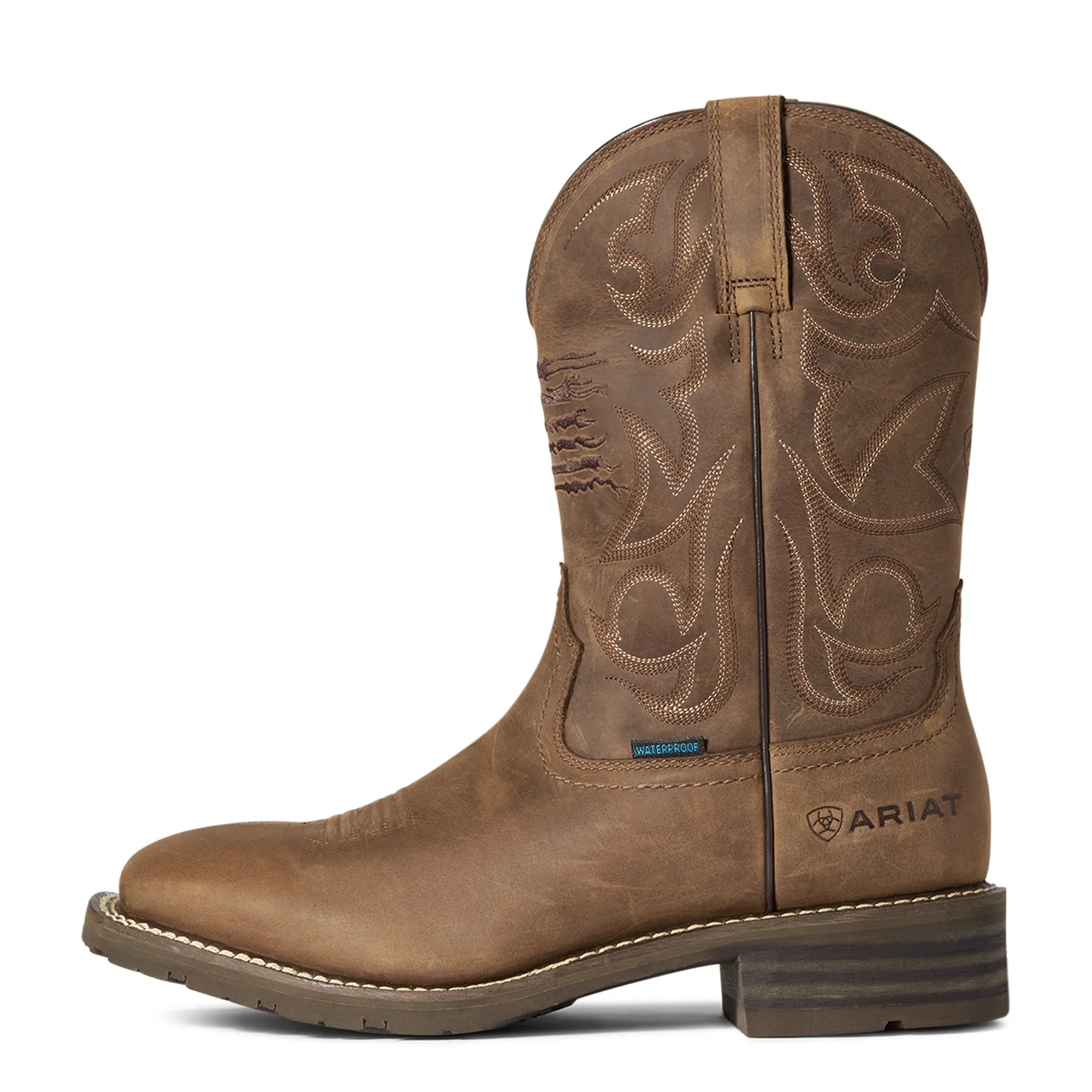 ARIAT Mens Hybrid Waterproof Patriot Boot - Style 10038354 for Ultimate Comfort and Durability