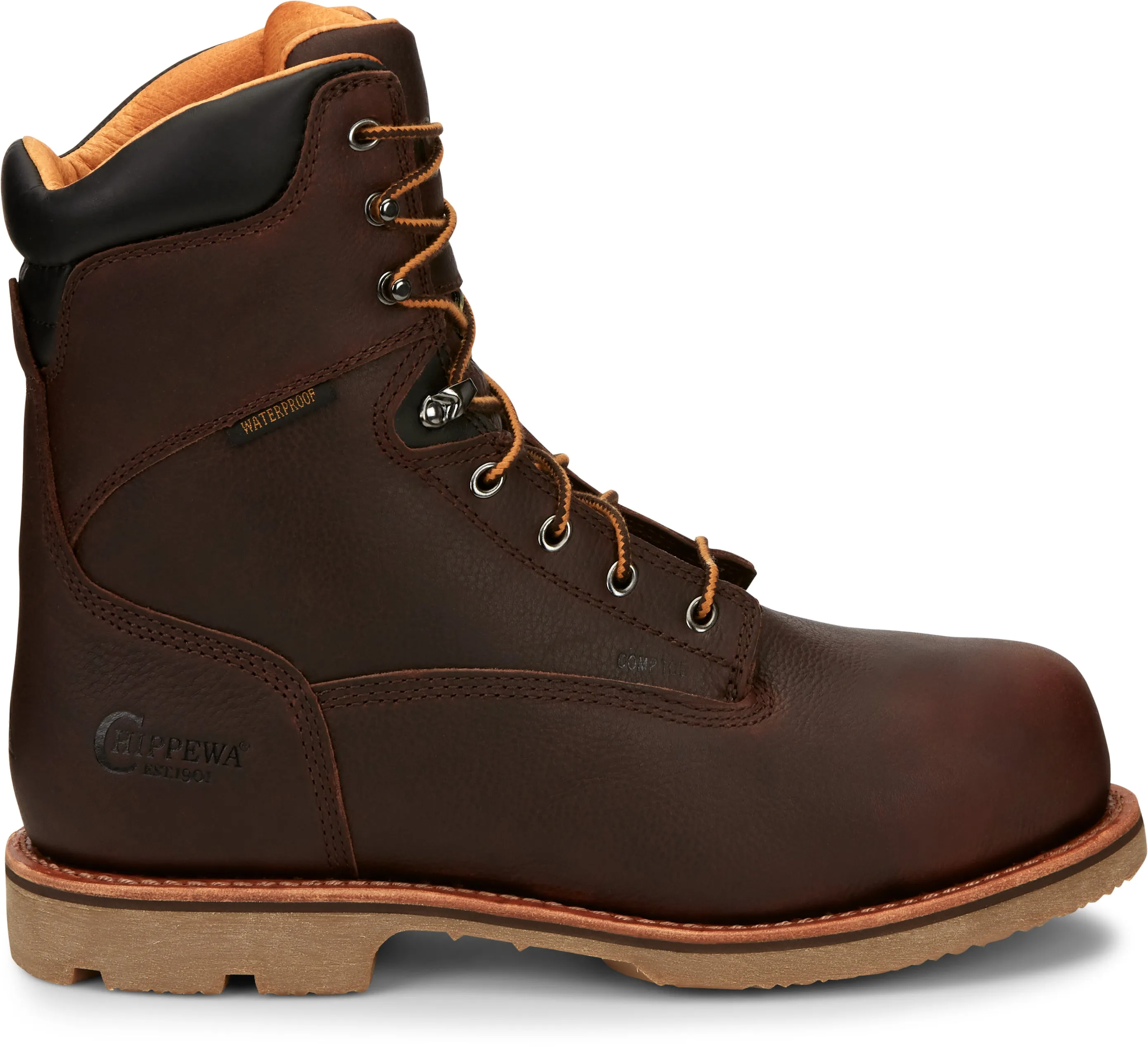 Chippewa 72311 Serious Plus 8 inch Waterproof Comp Toe Met Guard Puncture-Resisting Work Boot