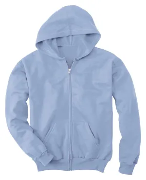 Hanes Boys' EcoSmart Full Zip Hooded Jacket, Light Blue, x Small