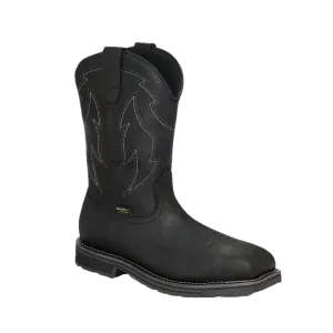 Irish Setter by Red Wing Men's 11" Kittson Black Leather Safety Toe Pull On Boots 83978