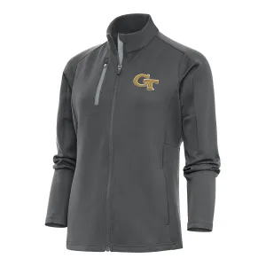 Ladies Georgia Tech Yellow Jackets Full Zip Generation Grey Jacket