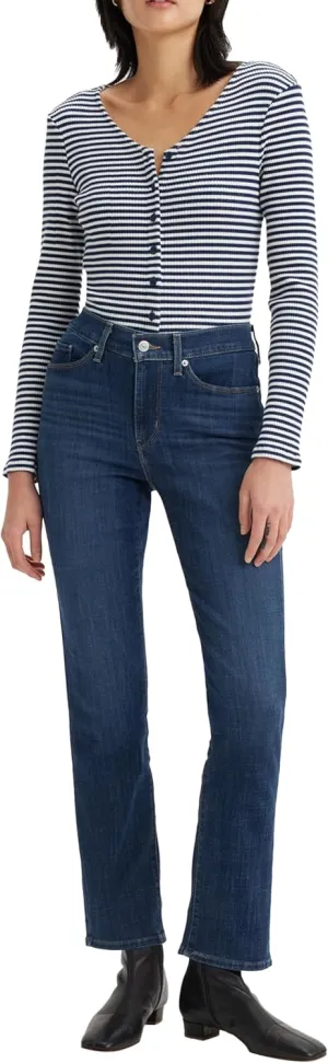 Levi's Women's Classic Straight Jeans, Lapis Dark Horse, 32 (US 14) R