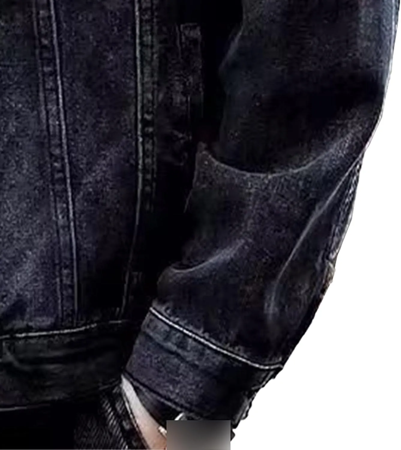 Mens Classic Lapel Jean Jacket Casual Slim Fit Trucker Cowboy Coat Pocket Front Casual Men Denim Jackets