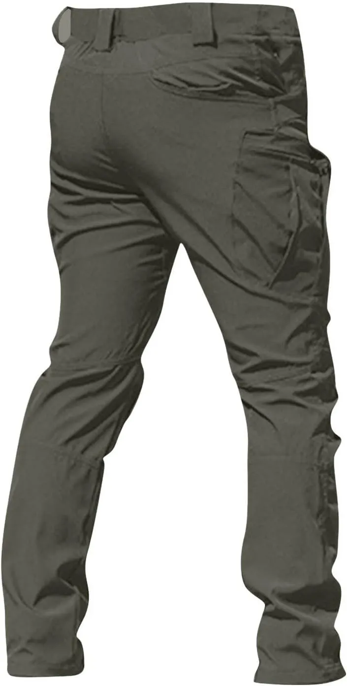 midelxp Stretch Cargo Pants for Men Work Ripstop Flex Flexcamo Tactical Waterproof Pants Camping Hiking Pants Multi Pockets