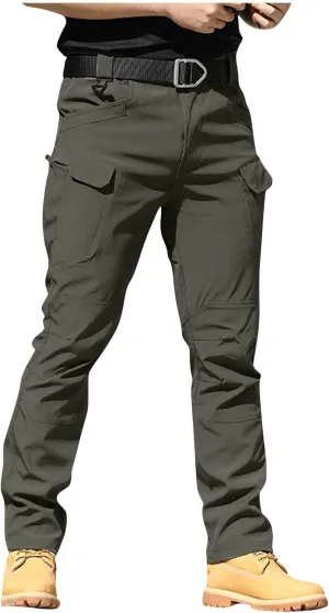 midelxp Stretch Cargo Pants for Men Work Ripstop Flex Flexcamo Tactical Waterproof Pants Camping Hiking Pants Multi Pockets