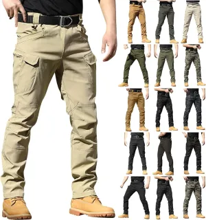 midelxp Stretch Cargo Pants for Men Work Ripstop Flex Flexcamo Tactical Waterproof Pants Camping Hiking Pants Multi Pockets