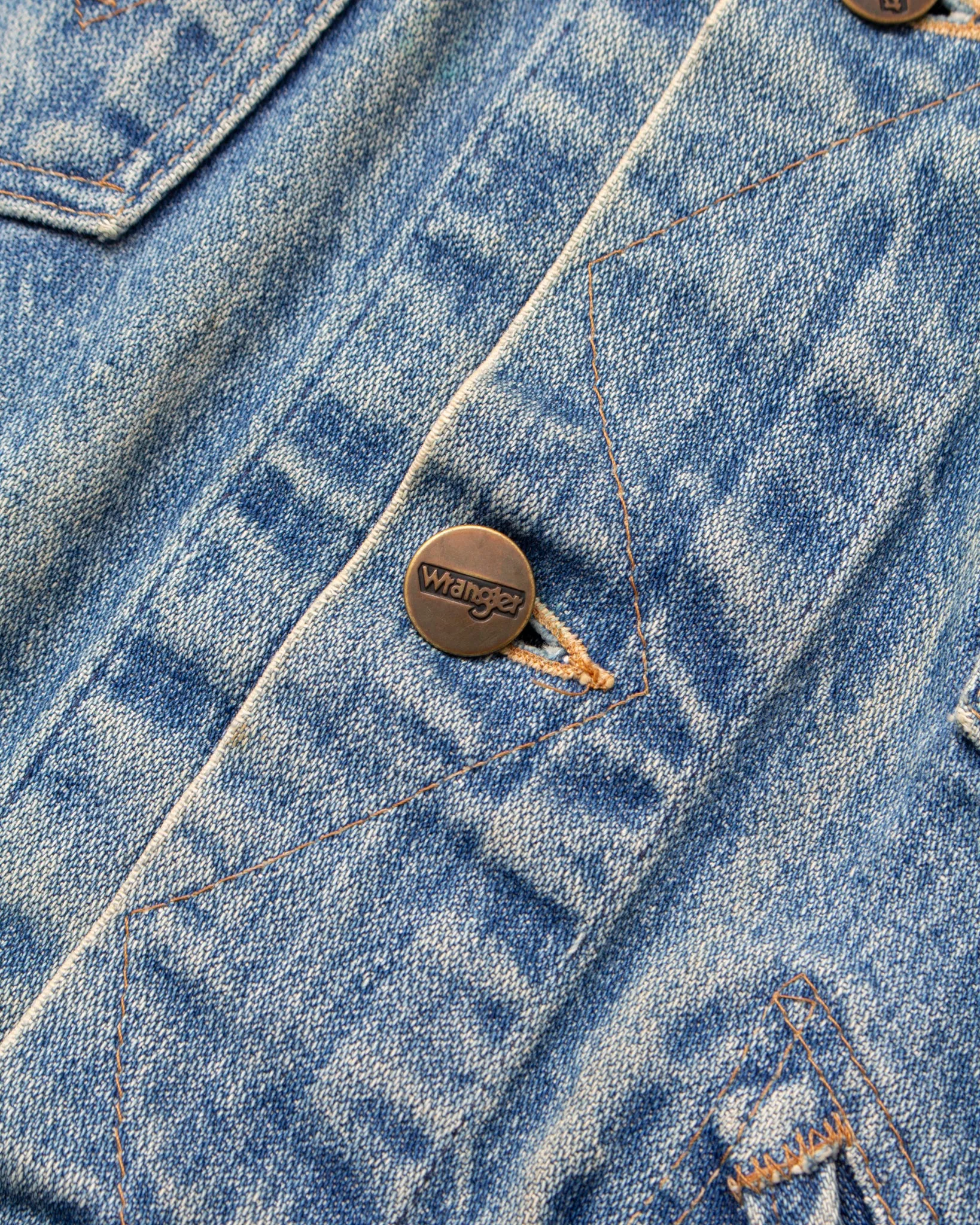 No. 2 Vintage 1980's Wrangler Broken Twill Denim Jacket Size 34