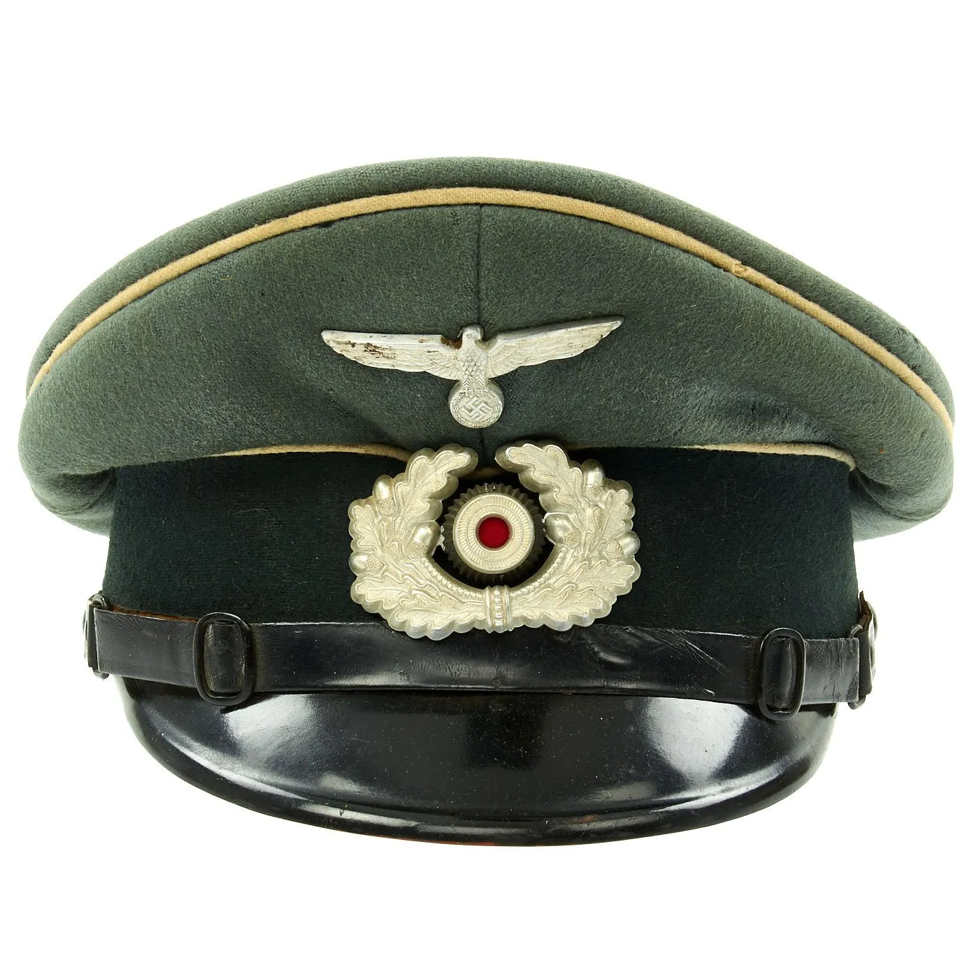 Original German WWII Army Heer NCO EM Visor Cap