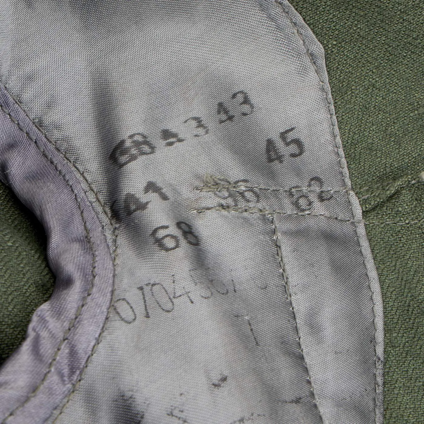 Original German WWII Luftwaffe HBT Reed Green M43 Tunic in Mint Condition