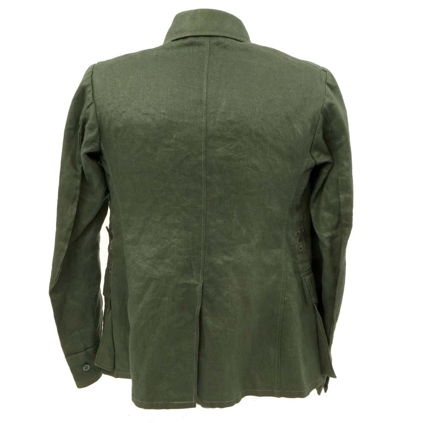 Original German WWII Luftwaffe HBT Reed Green M43 Tunic in Mint Condition