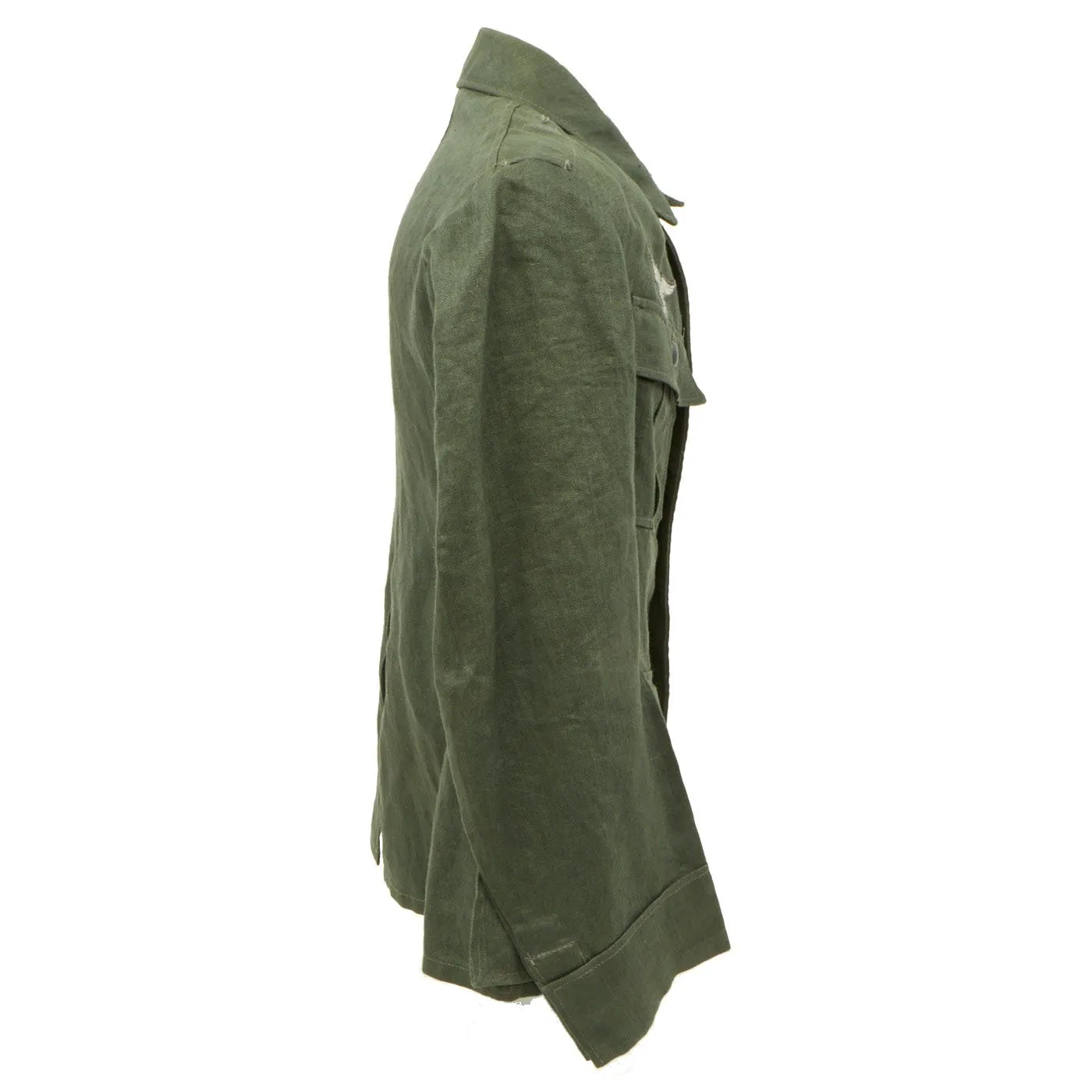 Original German WWII Luftwaffe HBT Reed Green M43 Tunic in Mint Condition