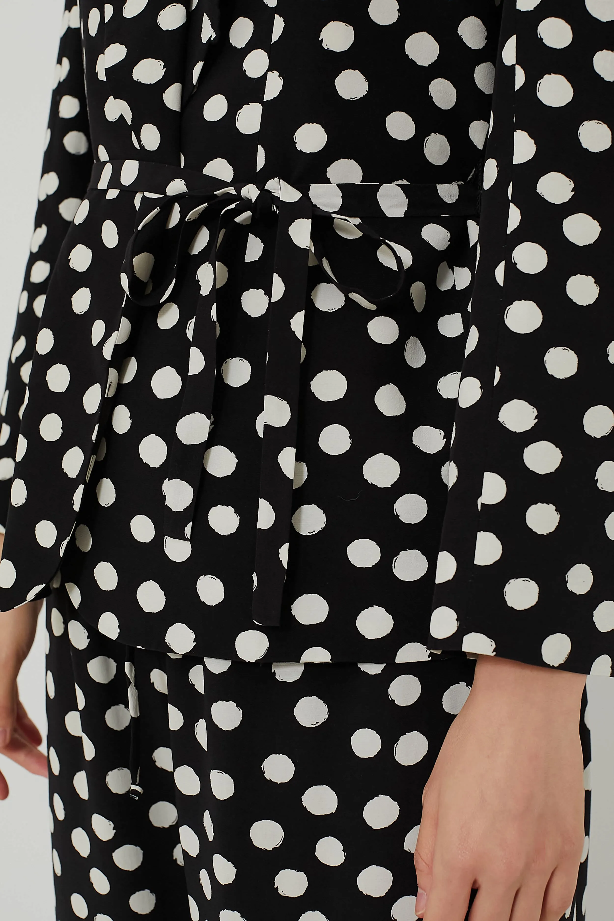 Painterly Dots Black Paris Jacket