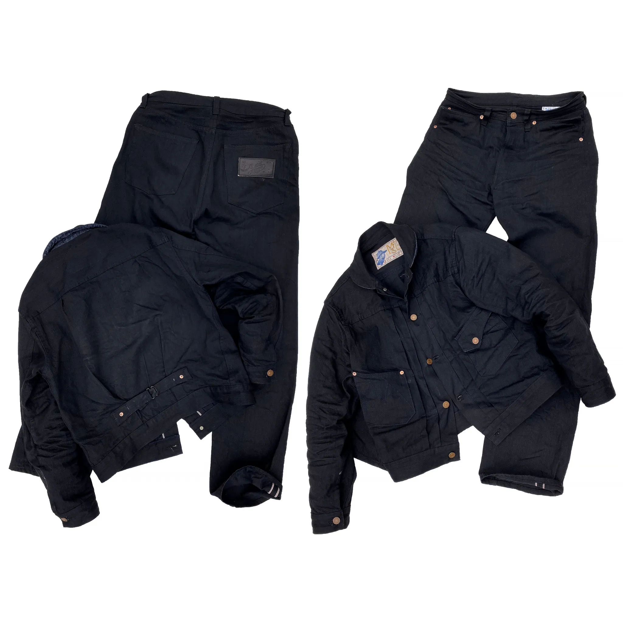 Ranch Blouse - Black Sulfur-dyed Denim - Warehouse