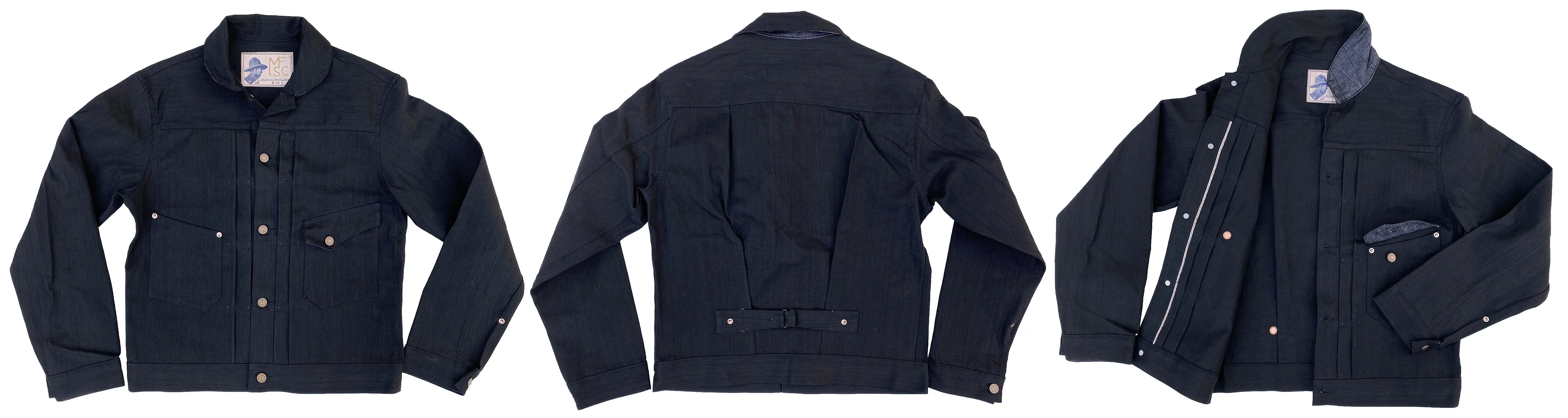 Ranch Blouse - Black Sulfur-dyed Denim - Warehouse