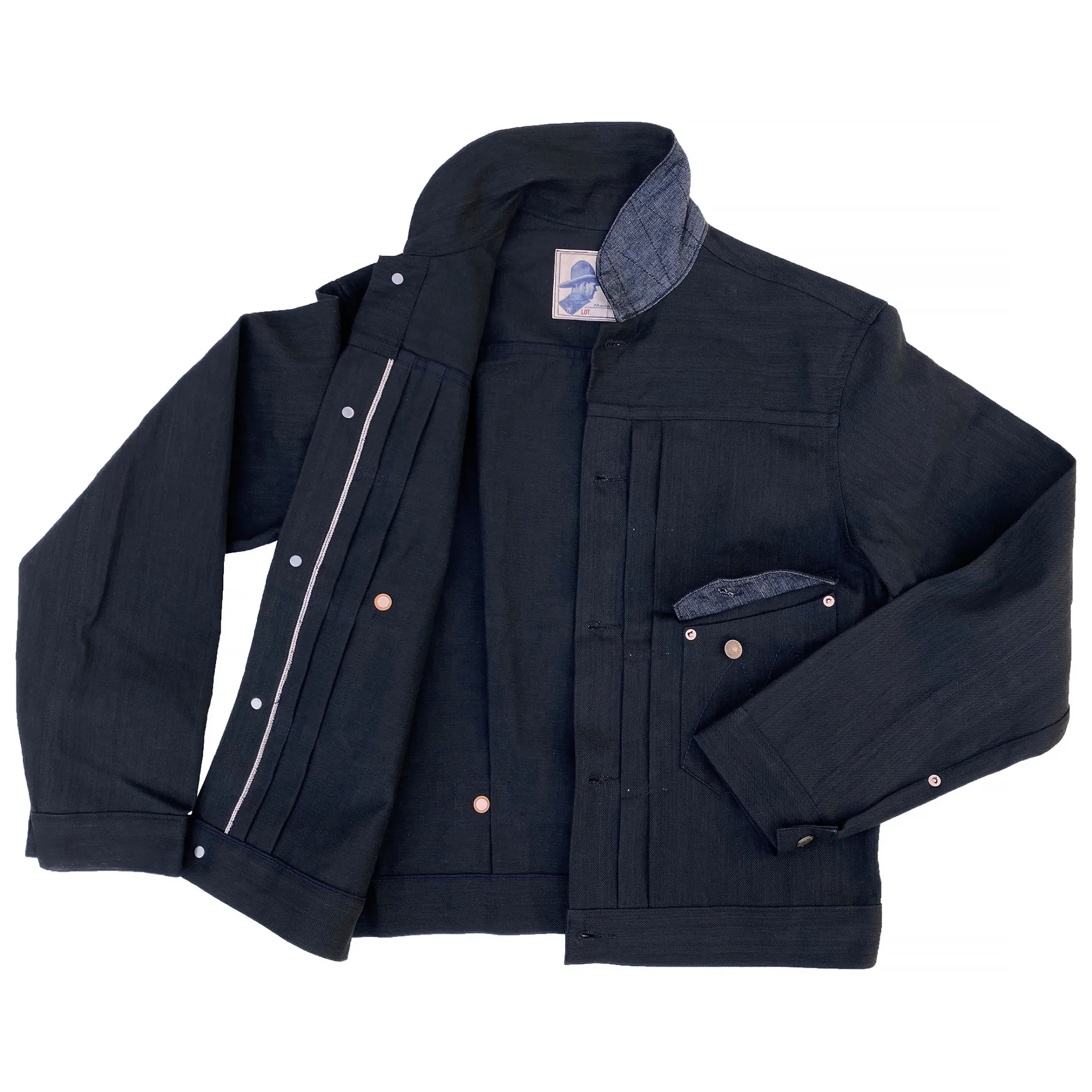 Ranch Blouse - Black Sulfur-dyed Denim - Warehouse
