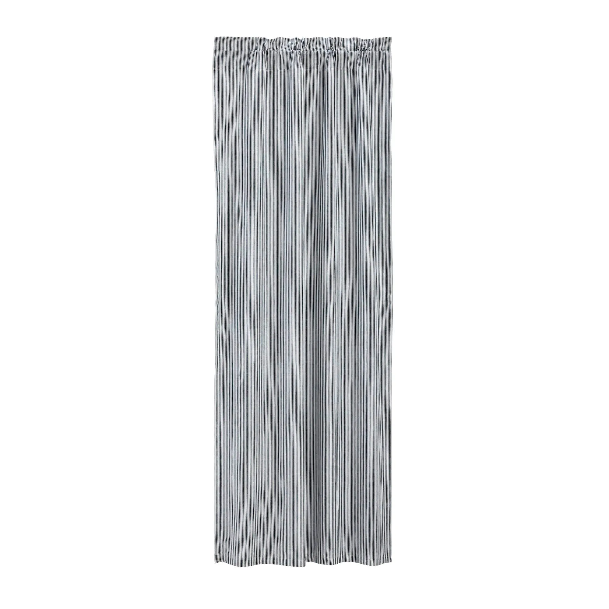 Sawyer Mill Blue Ticking Stripe Blackout Single Panel Curtain 84"