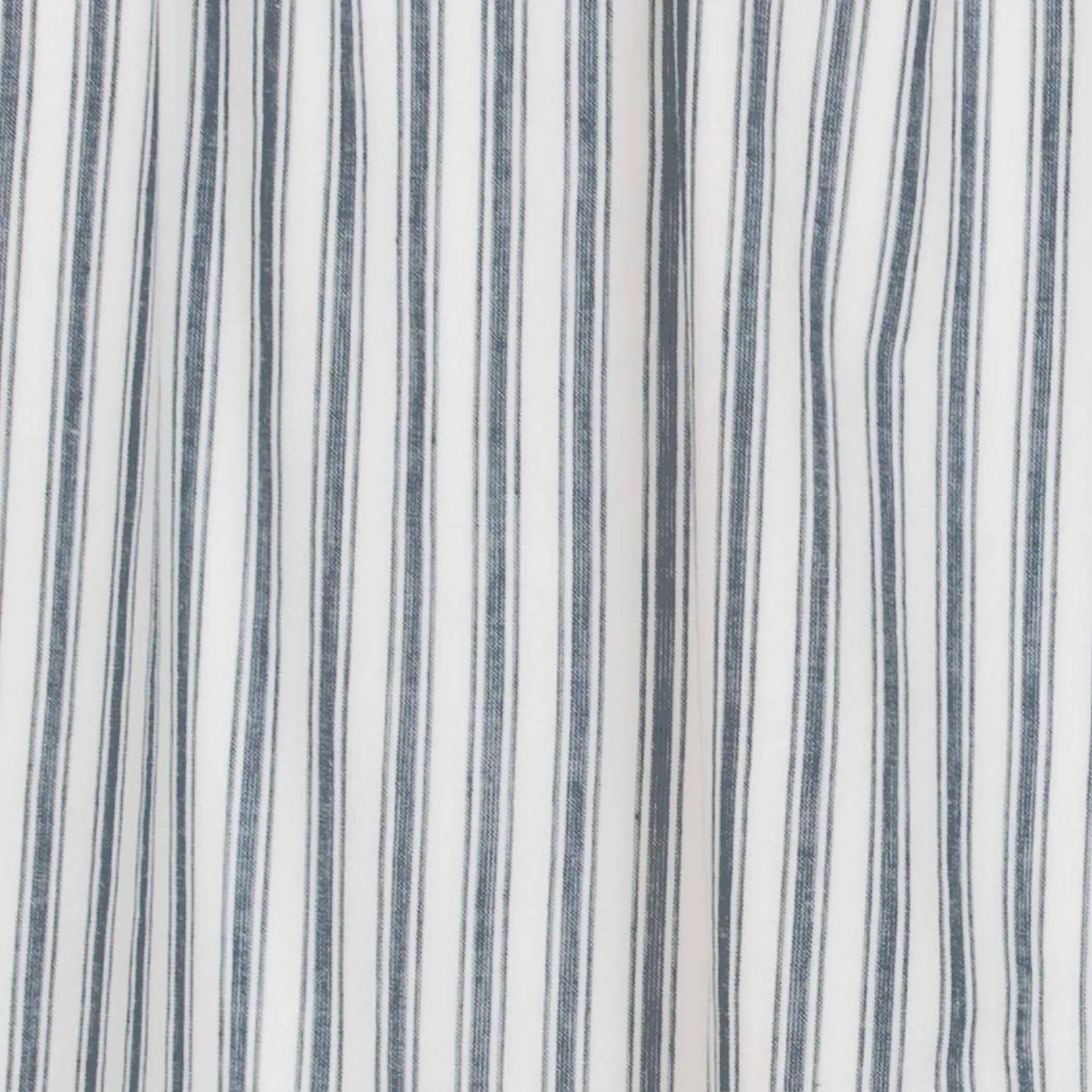 Sawyer Mill Blue Ticking Stripe Blackout Single Panel Curtain 84"