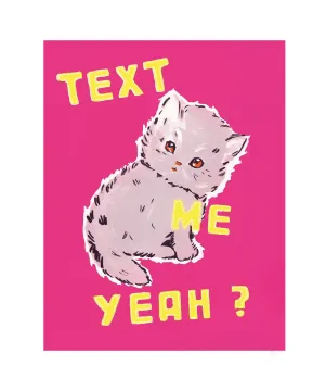 Text Me Yeah Tea Towel x Magda Archer