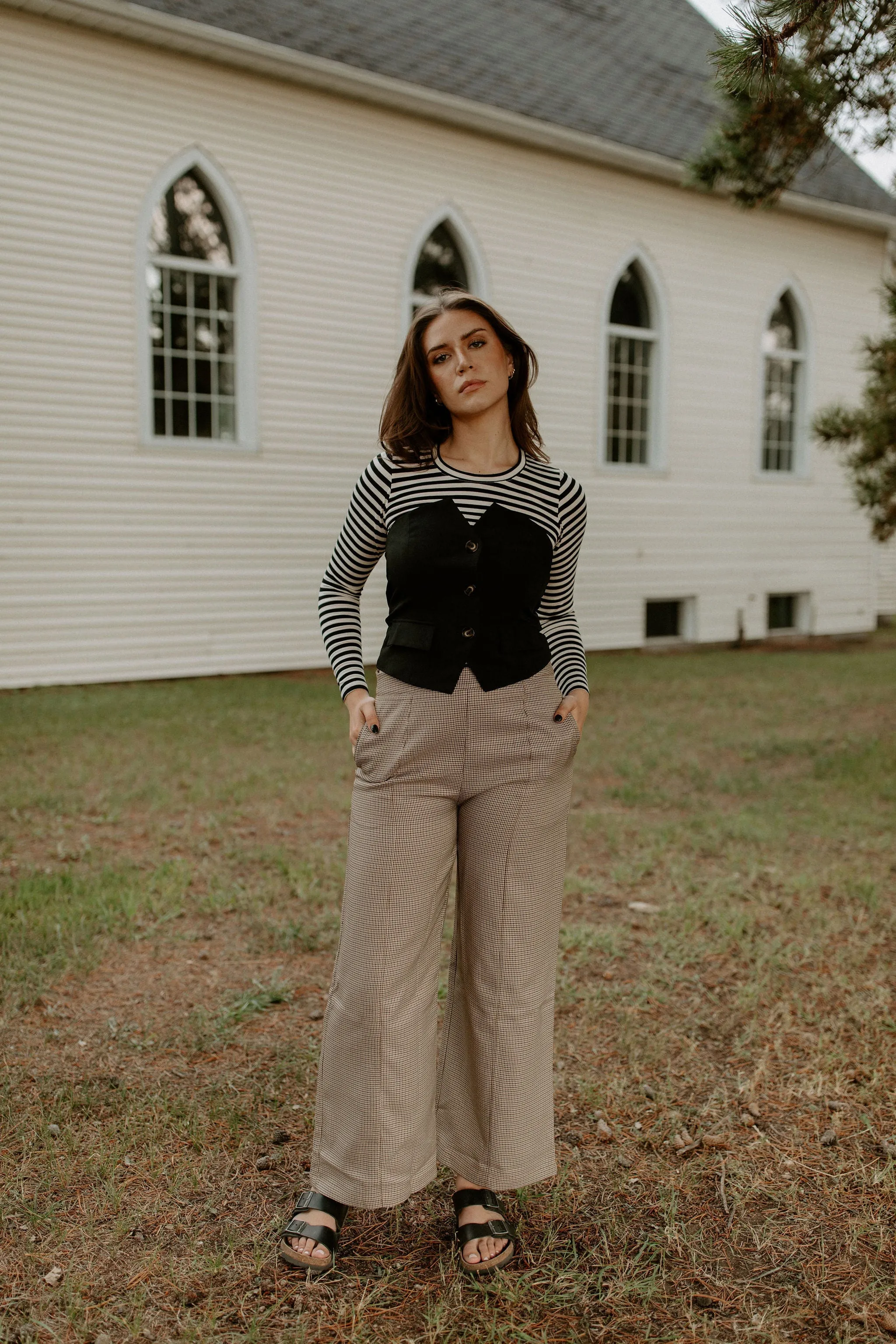 The Emaja Striped Long Sleeve by Part Two - Black