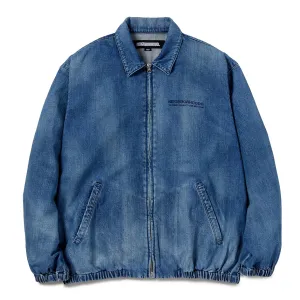 WASHED DENIM ZIP WORK JACKET