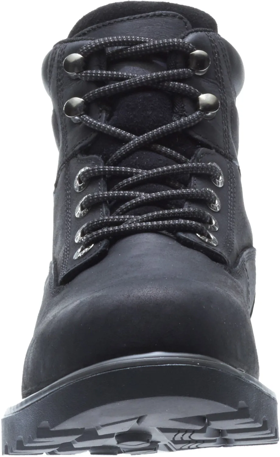 Wolverine Mens Black Leather Floorhand WP 6in Work Boots