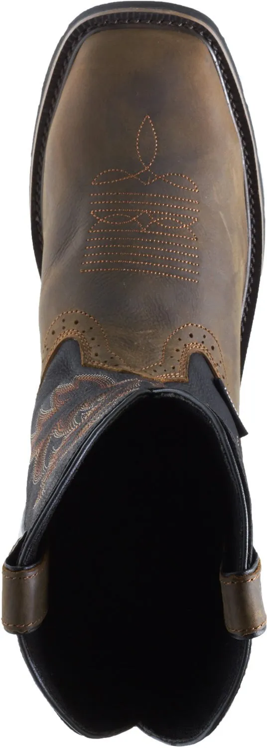 Wolverine Mens Black/Brown Leather Rancher WPF ST Work Boots