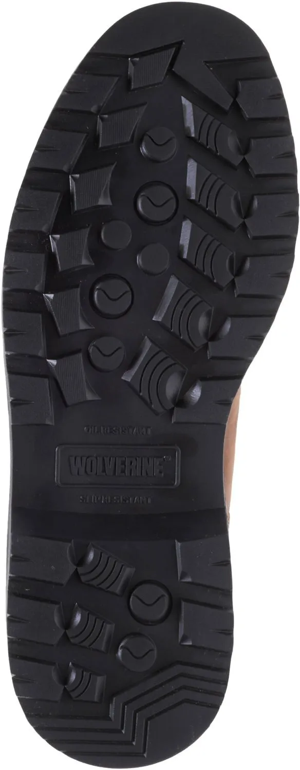 Wolverine Mens Dark Brown Leather Floorhand WP ST 6in Work Boots