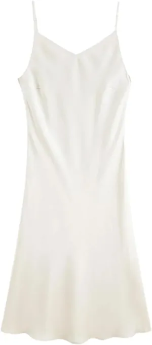 Women's Textured Satin Slip Dress Slim Fit Bias Drape Classic Maxi Dress