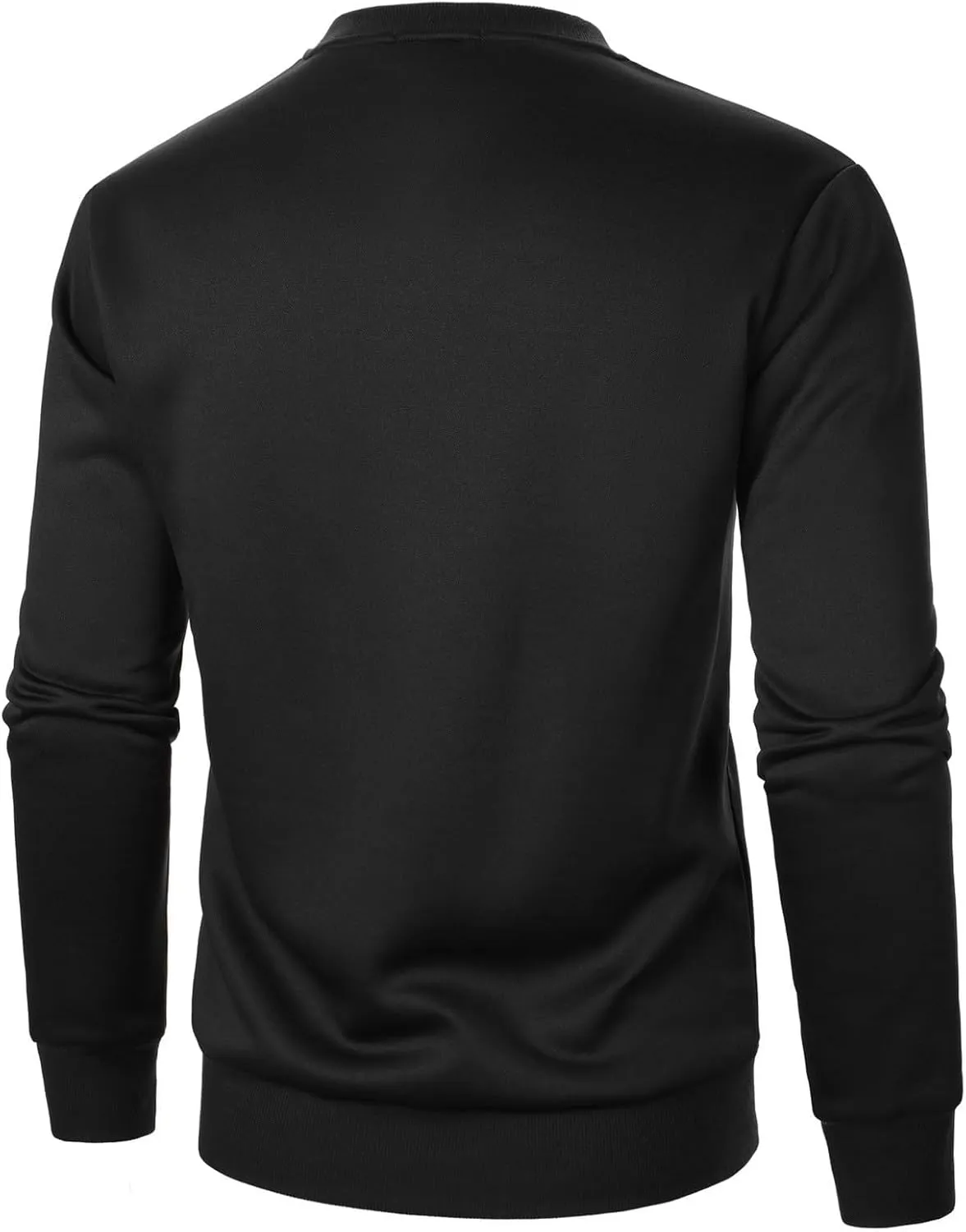 ZYXTIM Men's Sherpa Lined Sweatshirt Fleece Crewneck Long Sleeve Thermal Thick Winter Pullover Top Sweater Warm John Shirts
